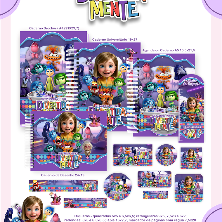 Arquivo Combo Escolar Divertidamente 1