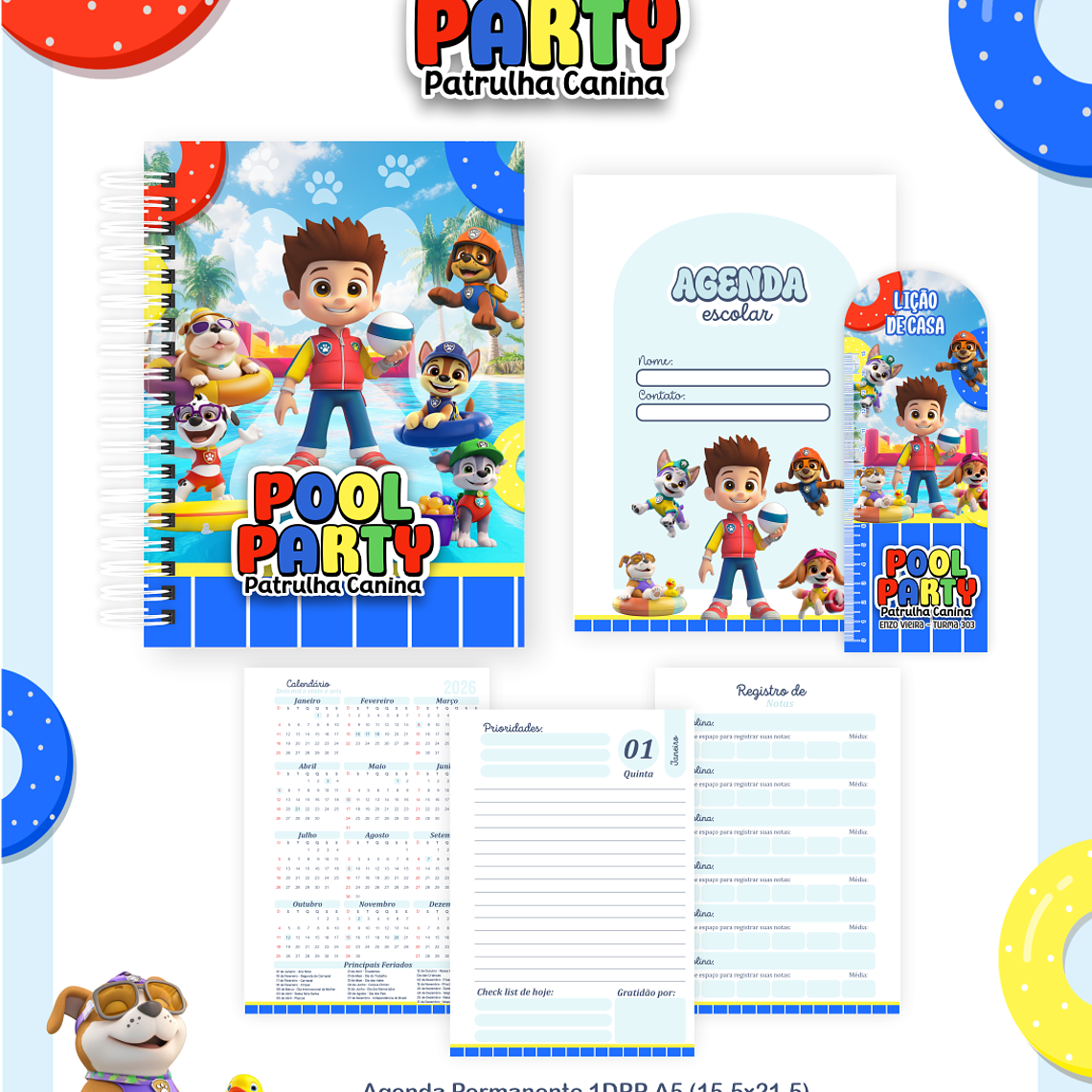 Arquivo Combo Escolar Pool Party Patrulha Canina 2