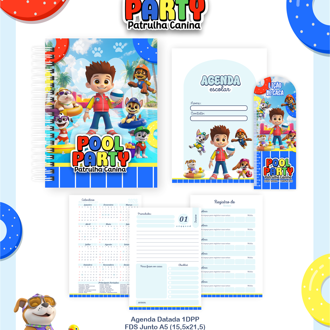 Arquivo Combo Escolar Pool Party Patrulha Canina 5