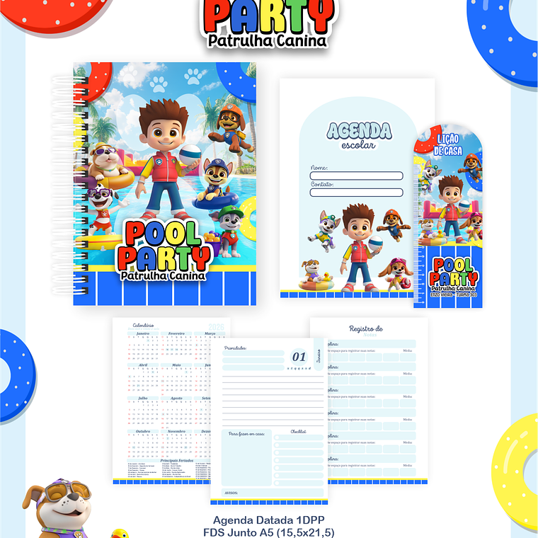 Arquivo Combo Escolar Pool Party Patrulha Canina 5