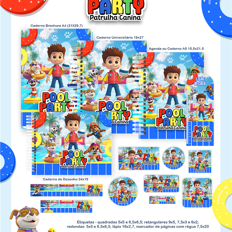 Arquivo Combo Escolar Pool Party Patrulha Canina 1