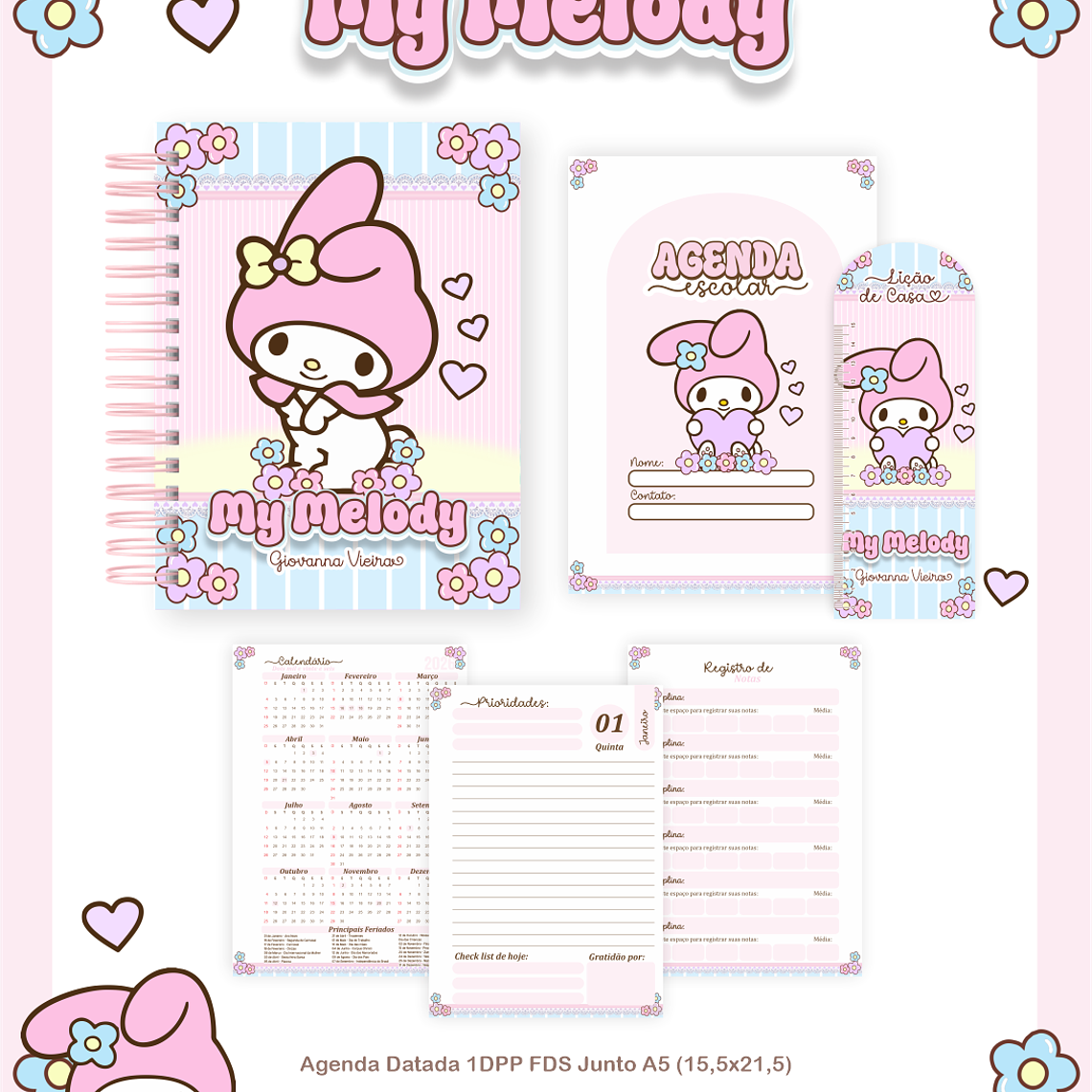 Arquivo Combo Escolar My Melody 2