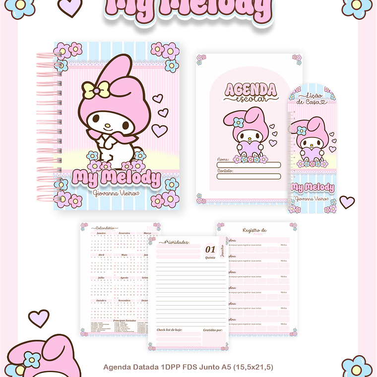 Arquivo Combo Escolar My Melody 2