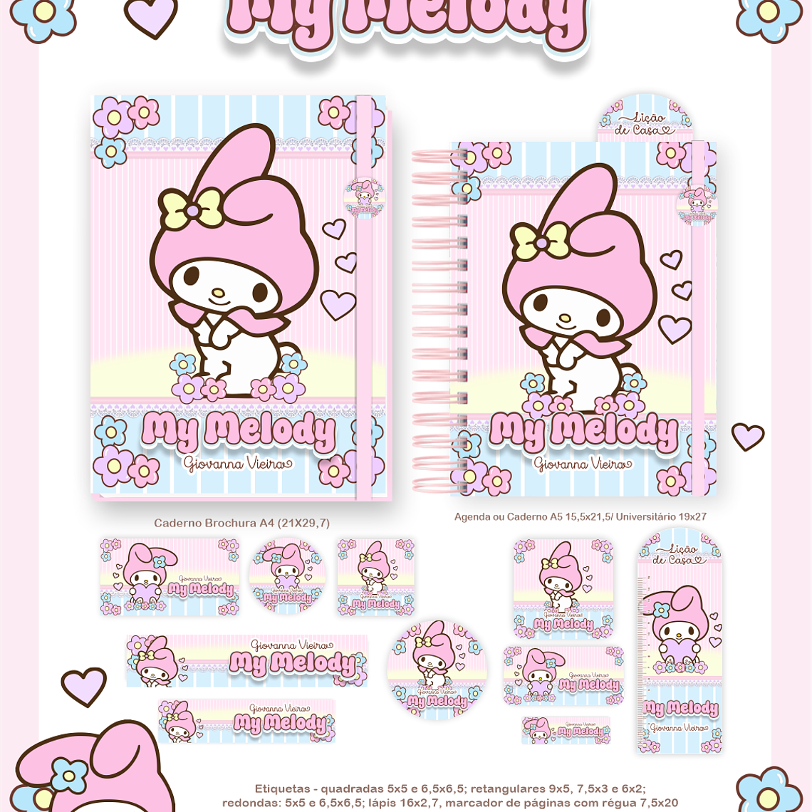 Arquivo Combo Escolar My Melody 3
