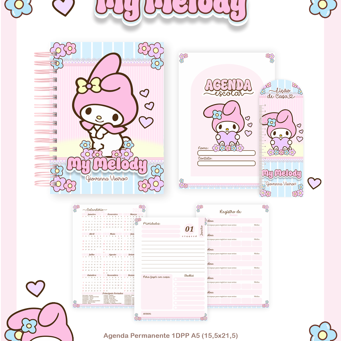 Arquivo Combo Escolar My Melody 4