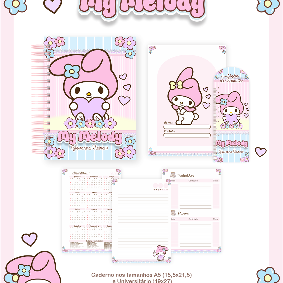 Arquivo Combo Escolar My Melody 5