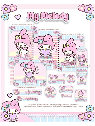 Arquivo Combo Escolar My Melody