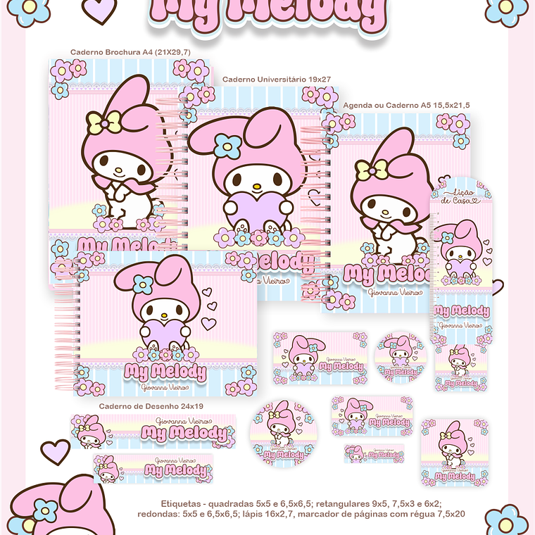 Arquivo Combo Escolar My Melody 1