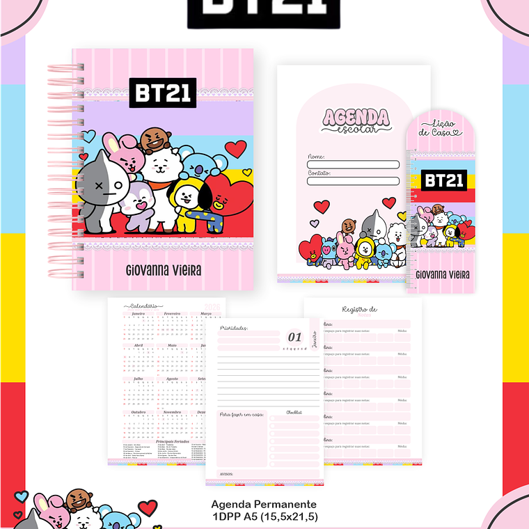 Arquivo Combo Escolar  BT21 2