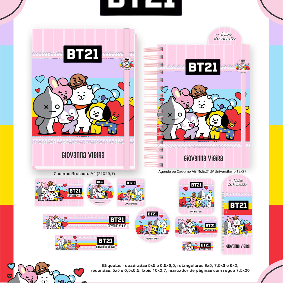Arquivo Combo Escolar  BT21 5