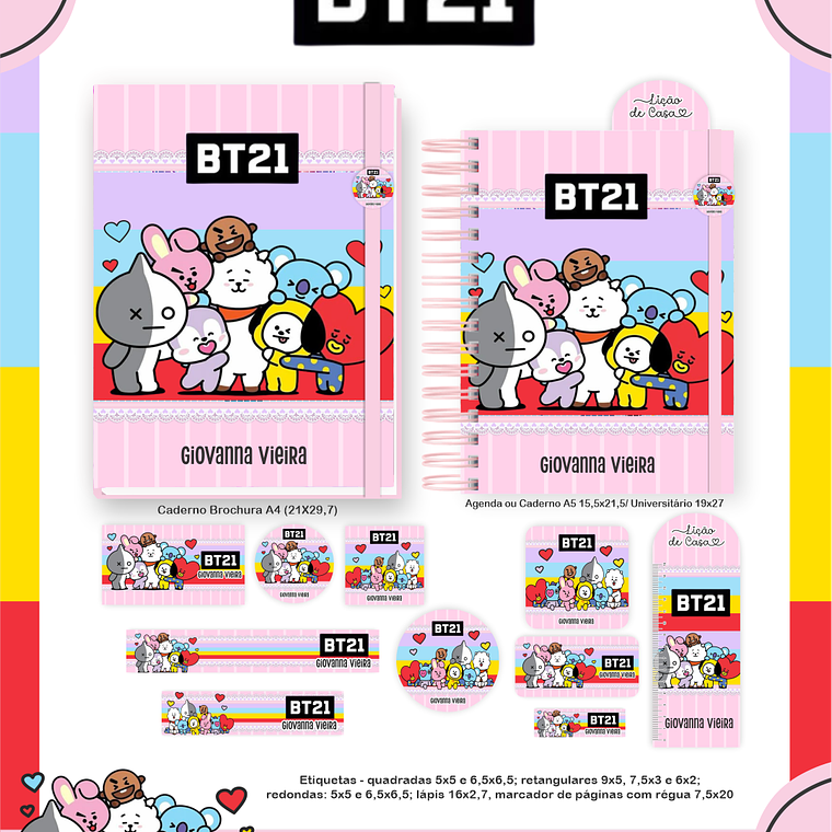 Arquivo Combo Escolar  BT21 5