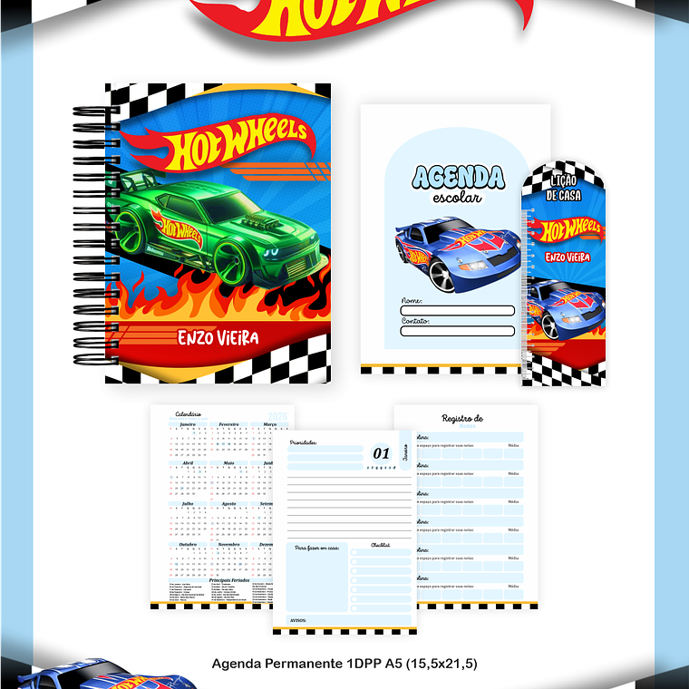Arquivo Combo Escolar HotWheels 2