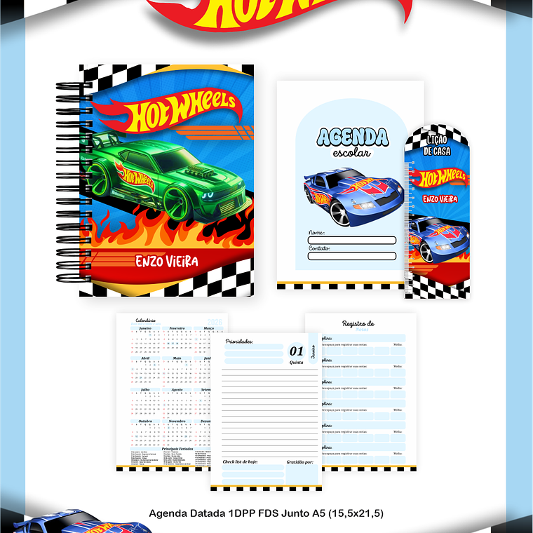 Arquivo Combo Escolar HotWheels 5