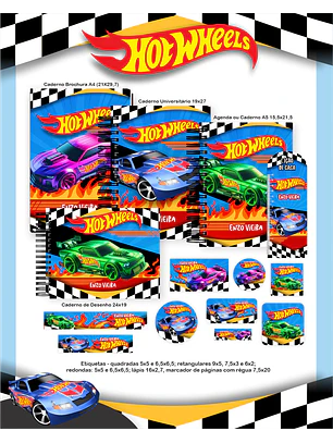 Arquivo Combo Escolar HotWheels