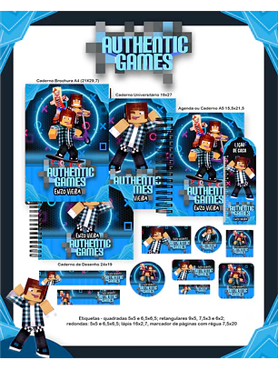 Arquivo Combo Escolar Authentic Games