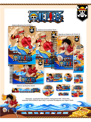 Arquivo Combo Escolar One Piece
