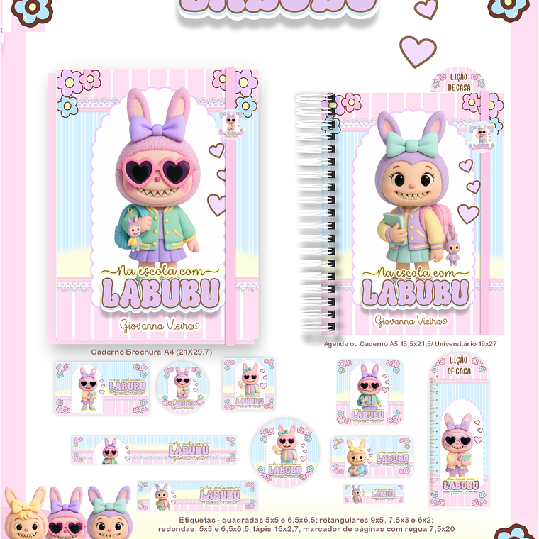 Arquivo Combo Escolar Na Escola com Labubu 2