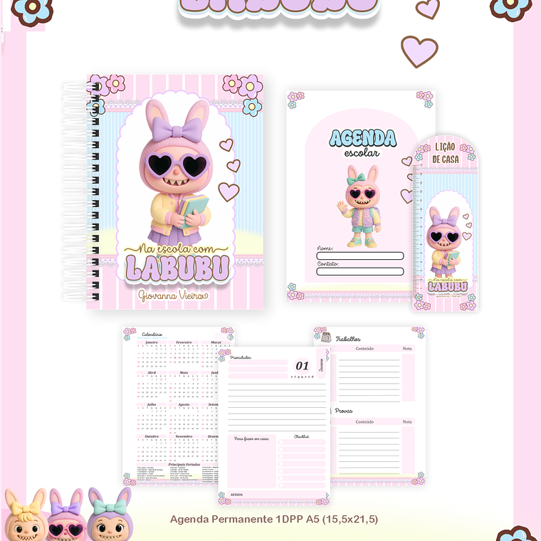 Arquivo Combo Escolar Na Escola com Labubu 3