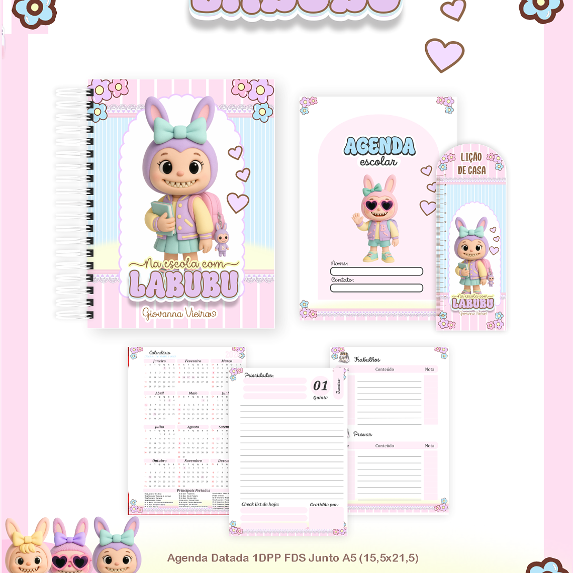 Arquivo Combo Escolar Na Escola com Labubu 4