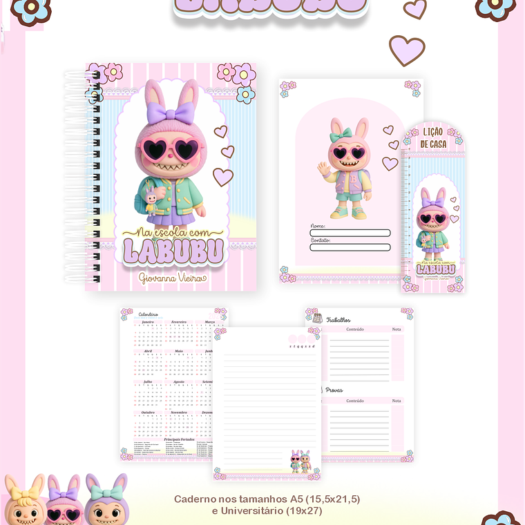 Arquivo Combo Escolar Na Escola com Labubu 5