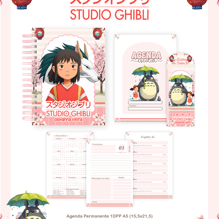 Arquivo Combo Escolar Studio Ghibli 3