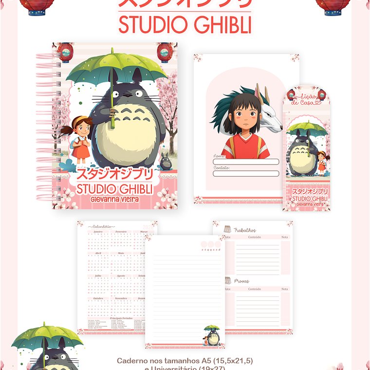 Arquivo Combo Escolar Studio Ghibli 4
