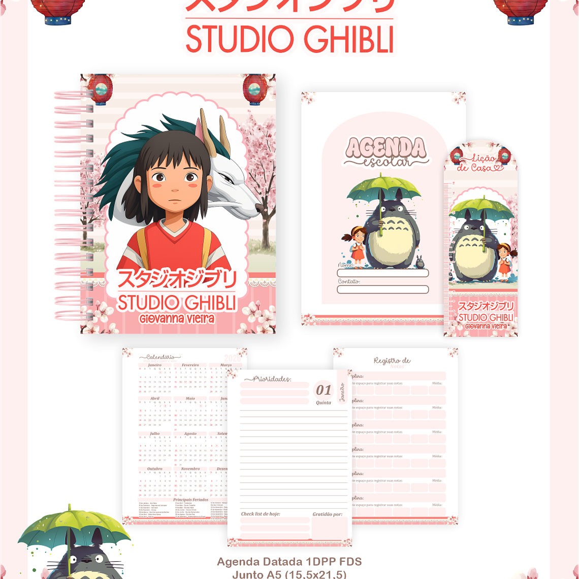 Arquivo Combo Escolar Studio Ghibli 5
