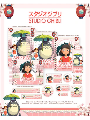 Arquivo Combo Escolar Studio Ghibli