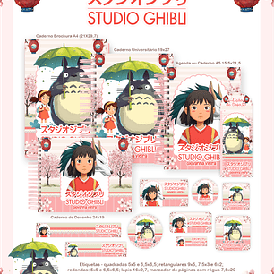 Arquivo Combo Escolar Studio Ghibli