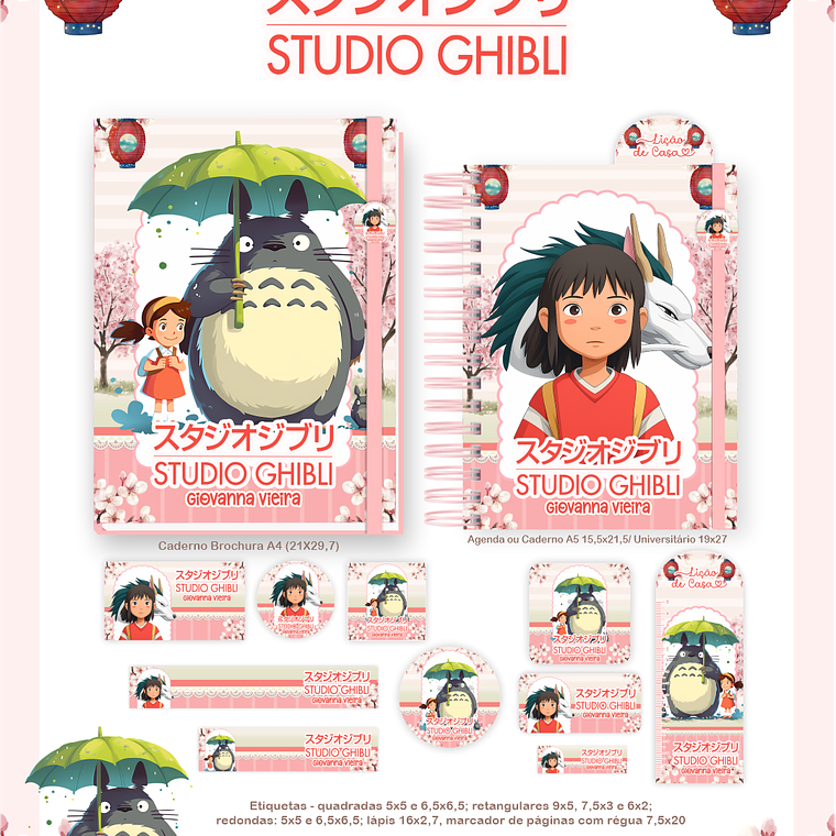 Arquivo Combo Escolar Studio Ghibli 2