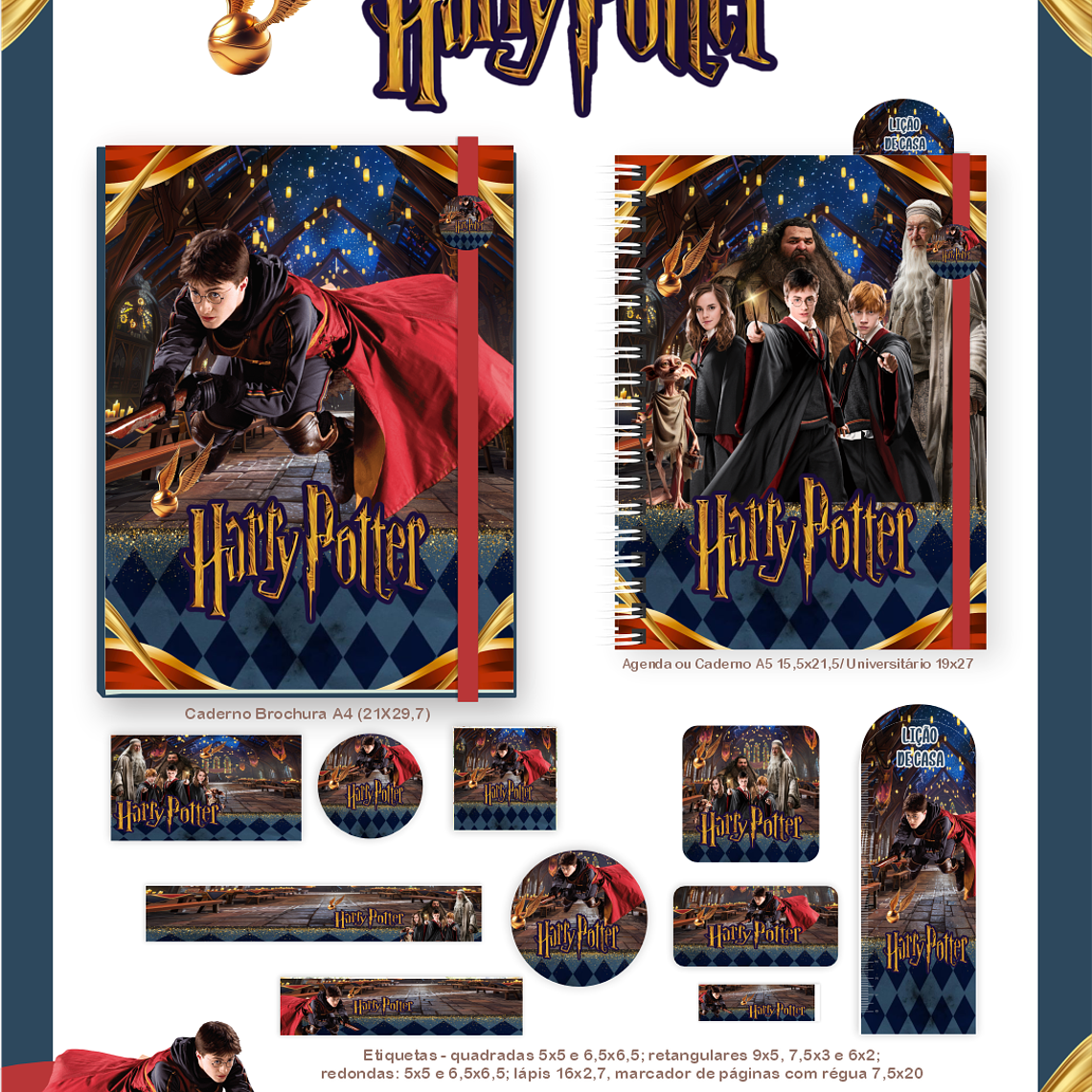 Arquivo Combo Escolar Harry Potter 2