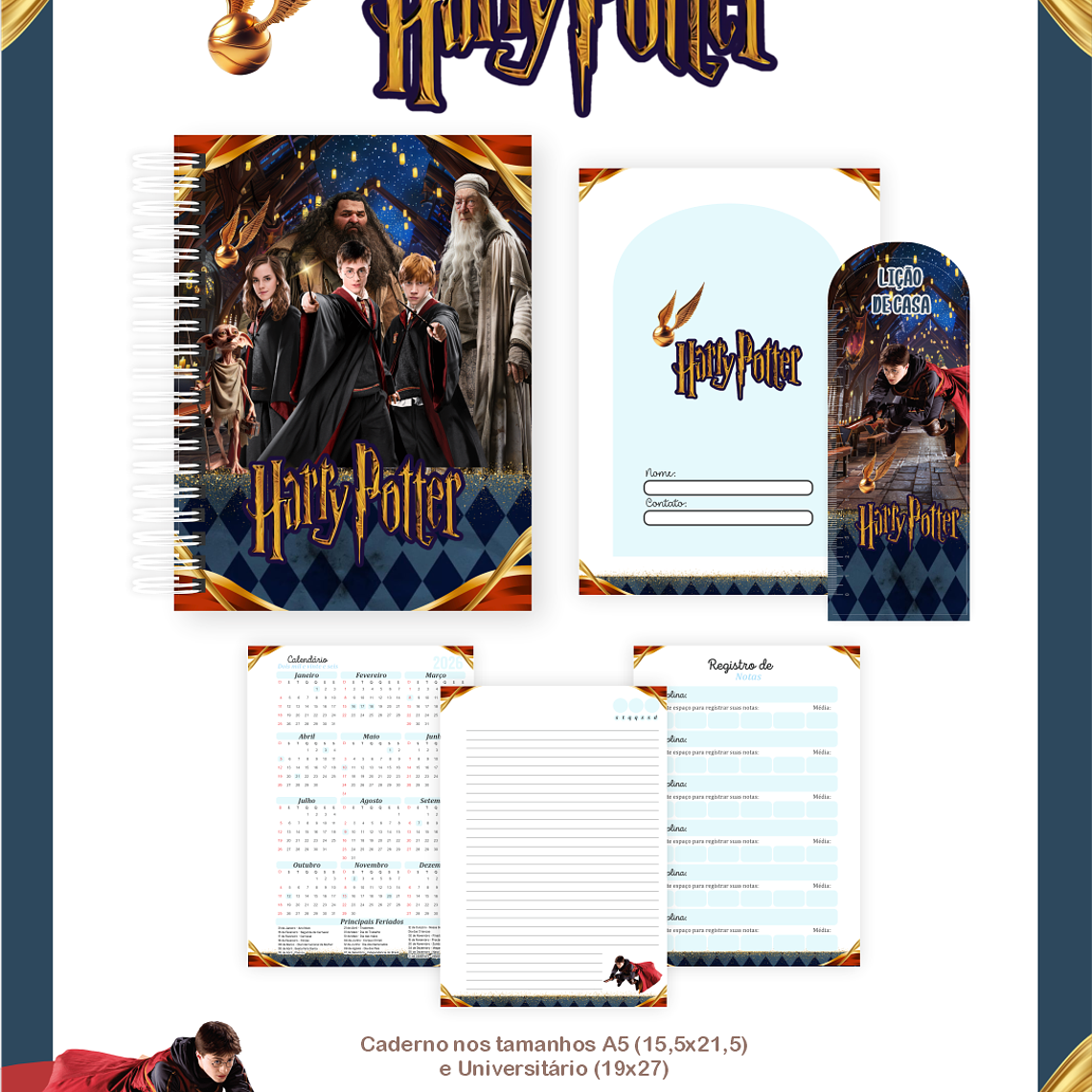 Arquivo Combo Escolar Harry Potter 5