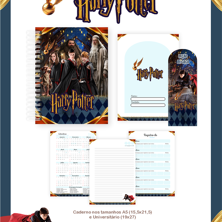 Arquivo Combo Escolar Harry Potter 5