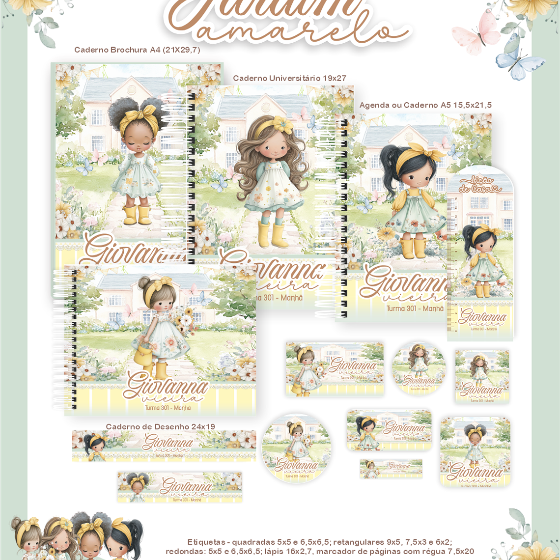 Arquivo Combo Escolar Jardim Amarelo 1