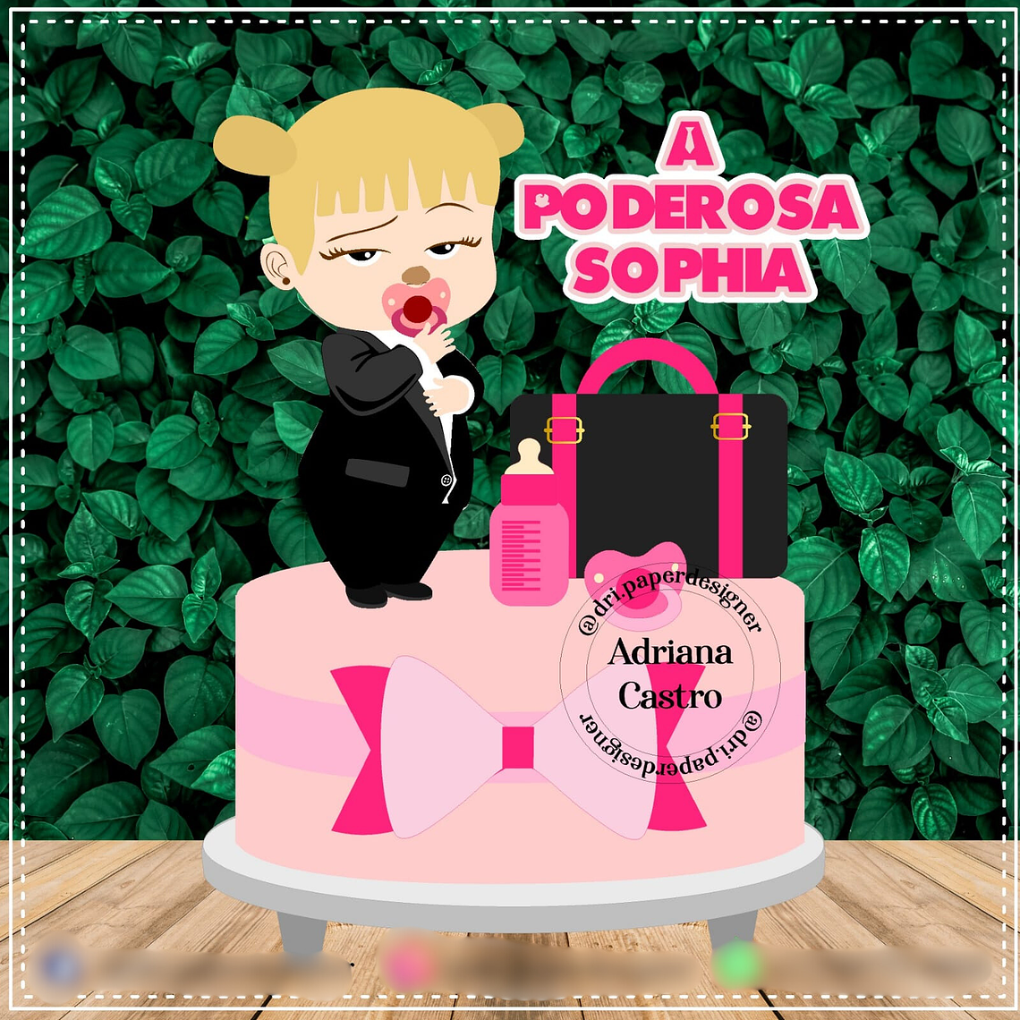 TOPO DE BOLO - PODEROSA CHEFINHA  1