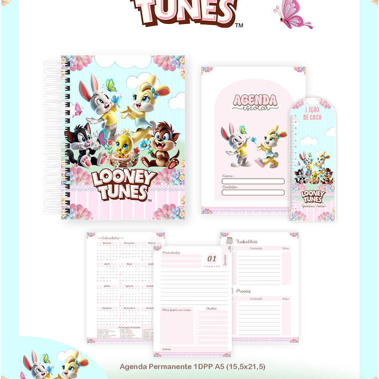 Arquivo Combo Escolar Looney Tunes Baby 3