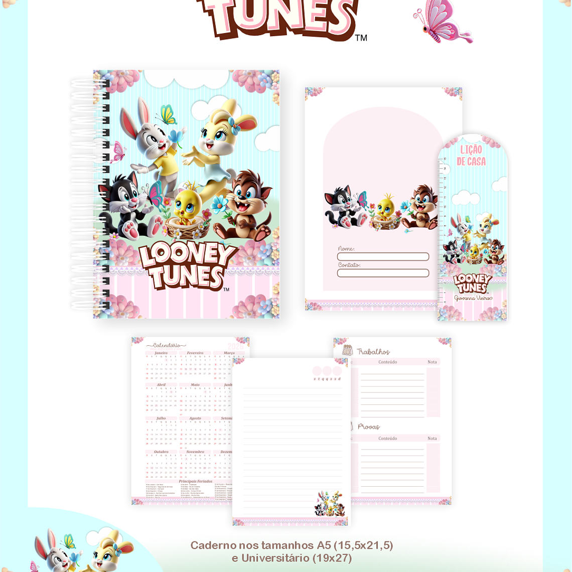 Arquivo Combo Escolar Looney Tunes Baby 5