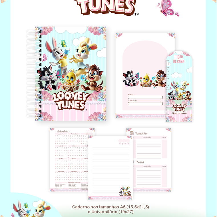 Arquivo Combo Escolar Looney Tunes Baby 5
