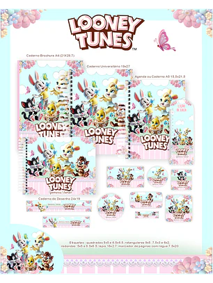 Arquivo Combo Escolar Looney Tunes Baby