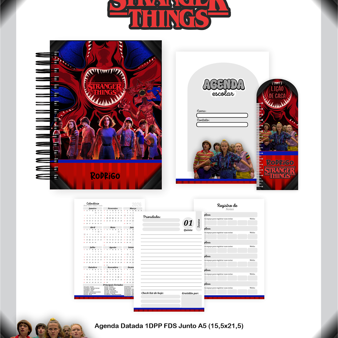 Arquivo Combo Escolar Stranger Things 5