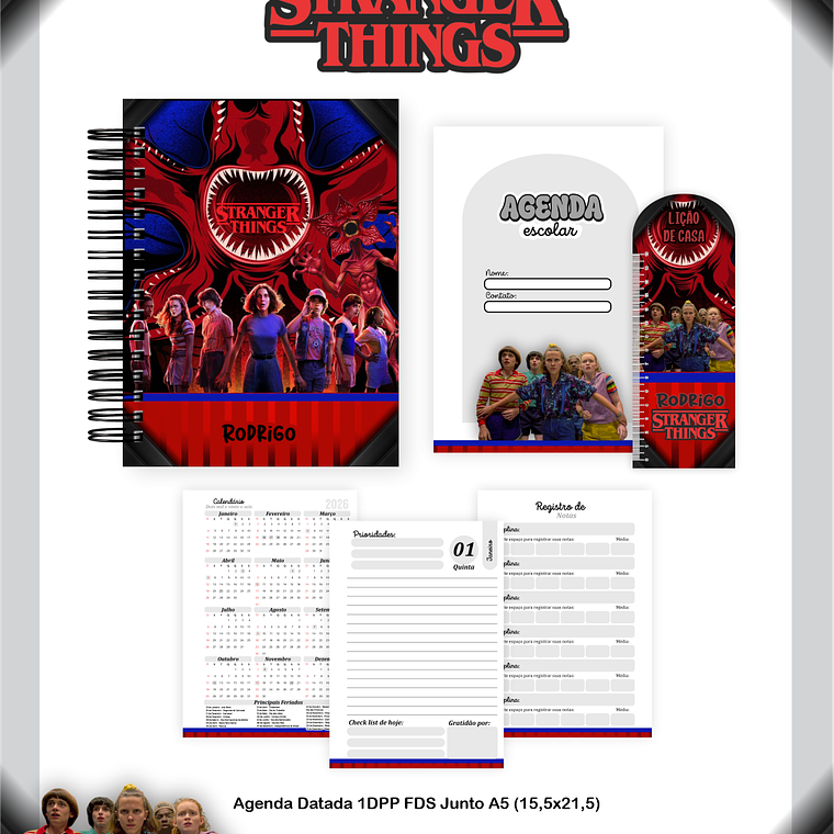 Arquivo Combo Escolar Stranger Things 5