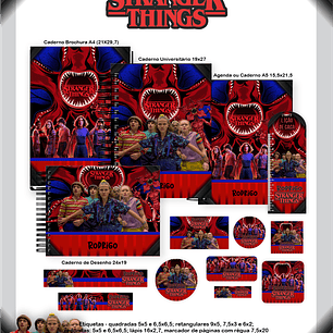 Arquivo Combo Escolar Stranger Things
