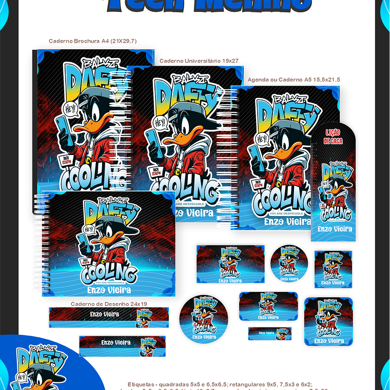 Arquivo Combo Escolar  Teen Menino 1