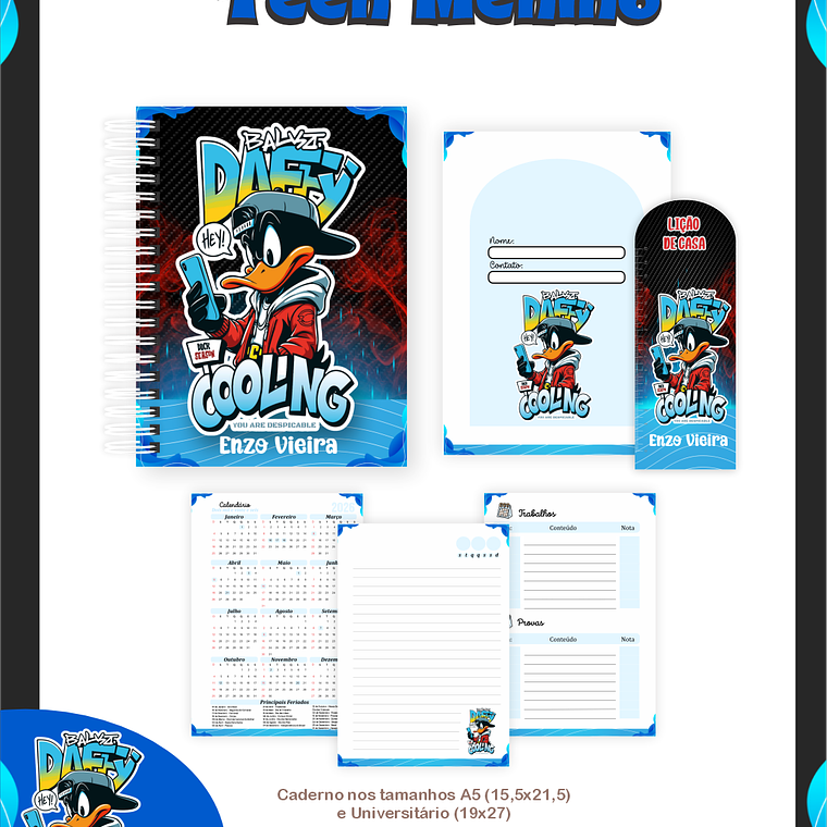 Arquivo Combo Escolar  Teen Menino 5