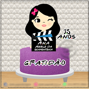 TOPO DE BOLO - Cartoon Friends