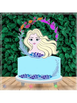 TOPO DE BOLO - Elsa Frozen 