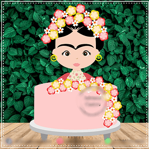 TOPO DE BOLO - Frida