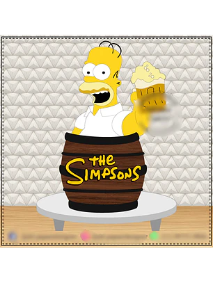 TOPO DE BOLO - Homer Simpsons 