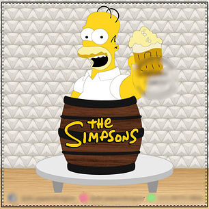 TOPO DE BOLO - Homer Simpsons 