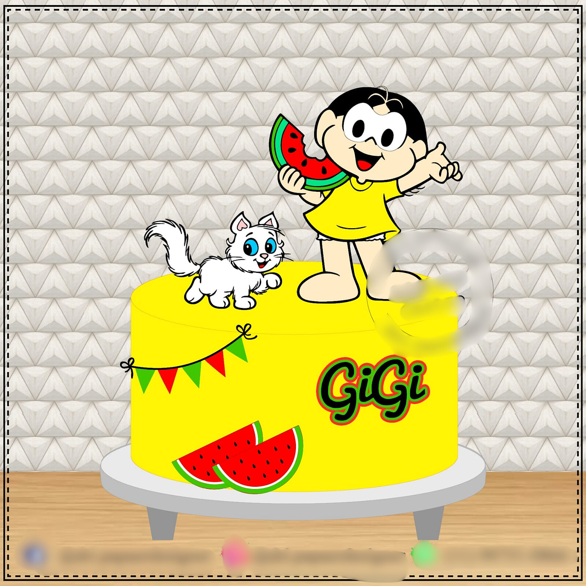 TOPO DE BOLO - Magali 1